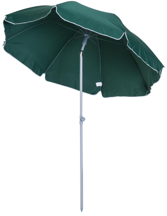 Sombrilla playa protección uv Verde 230 cm Outsunny